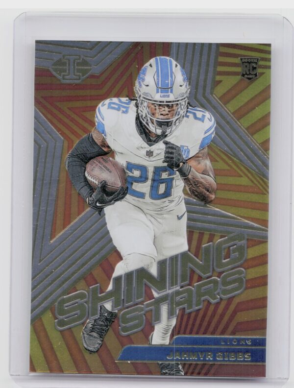 2023 Panini Illusions Jahmyr Gibbs RCS Shining Stars #20 Lions