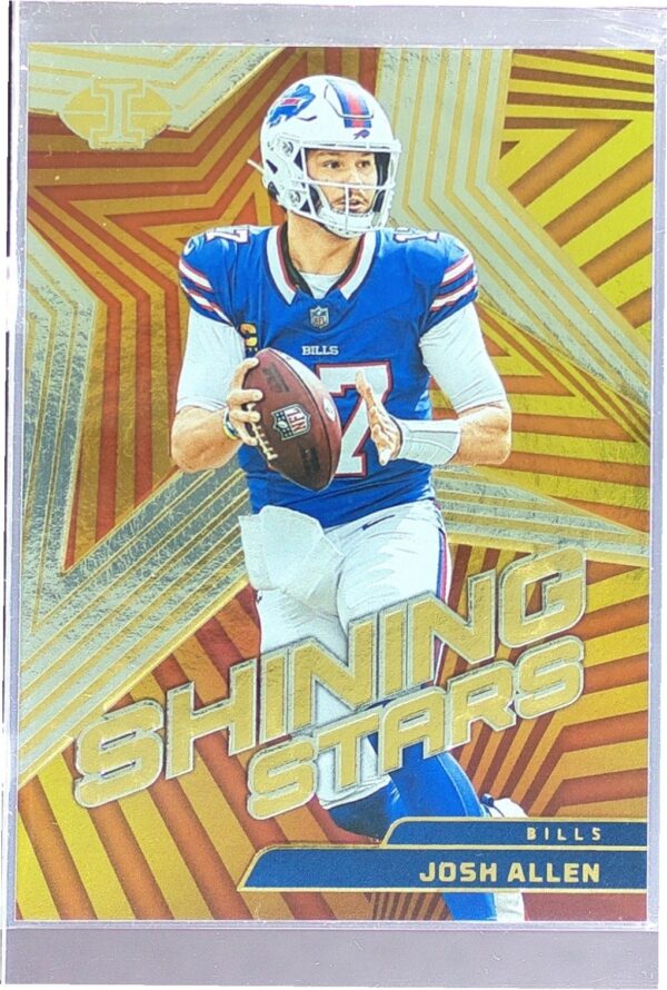 2023 Panini Illusions Josh Allen #12 Bills Shining Stars Gold