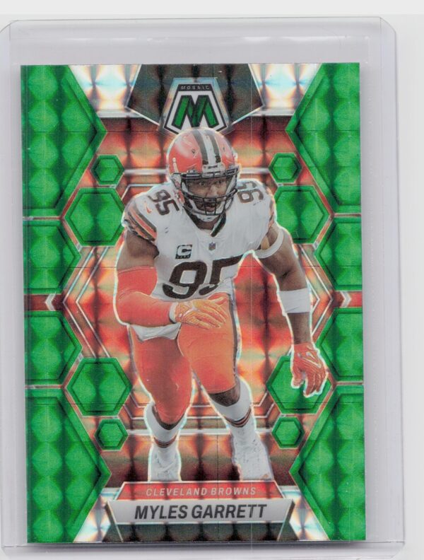 2023 Panini Mosaic Myles Garrett Green Mosaic #51 Browns