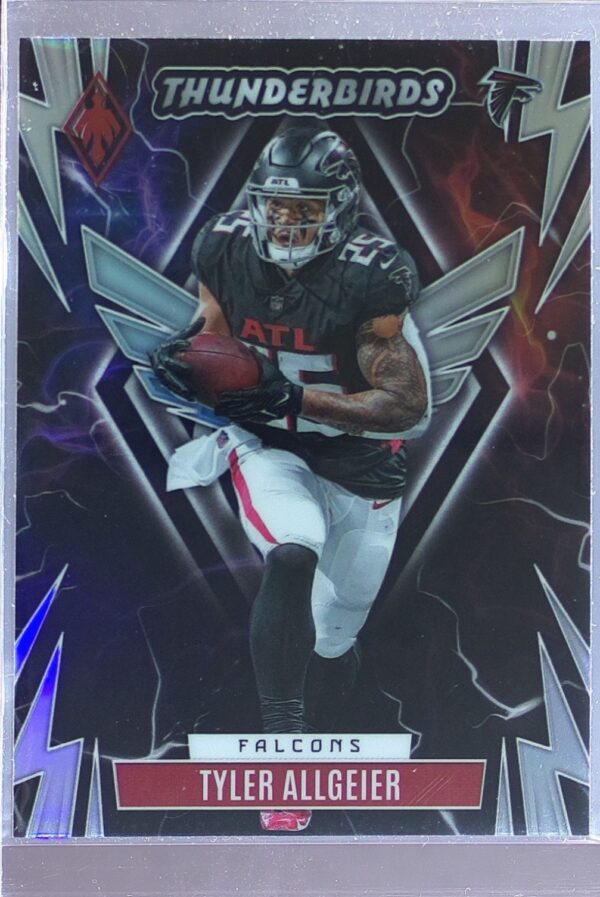 2023 Panini Phoenix Tyler Allgeier #TB-TA Falcons Thunderbirds Silver Seismic