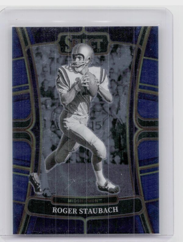 2023 Panini Select Draft Picks Roger Staubach Blue Retail #85 Midshipmen