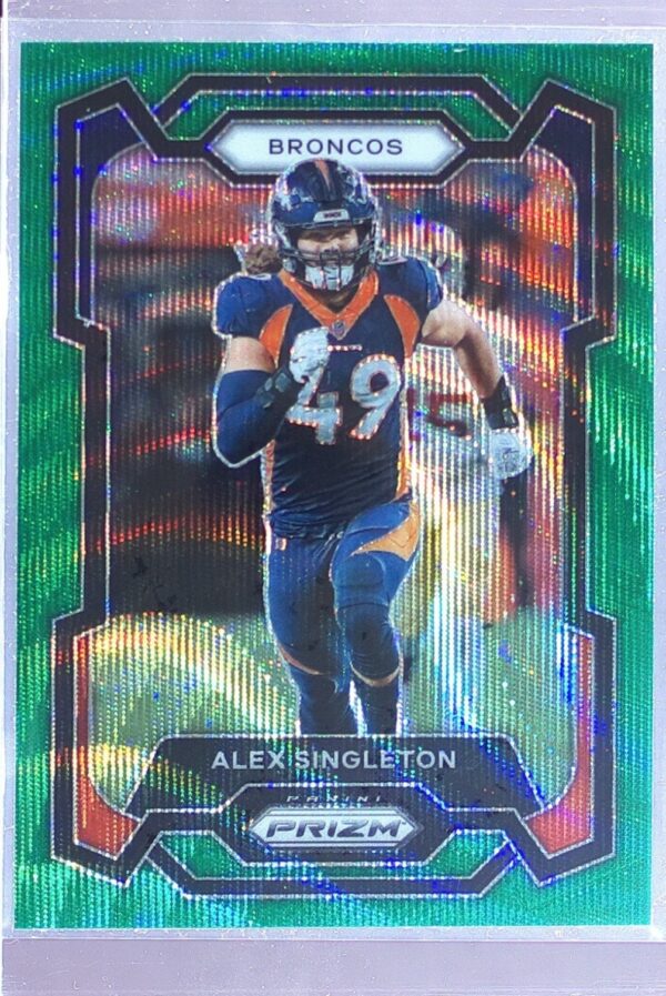 2023 Prizm Alex Singleton Green Wave #84 Broncos