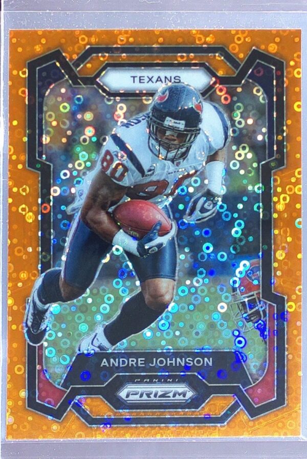 2023 Prizm Andre Johnson Orange Disco #121 Texans