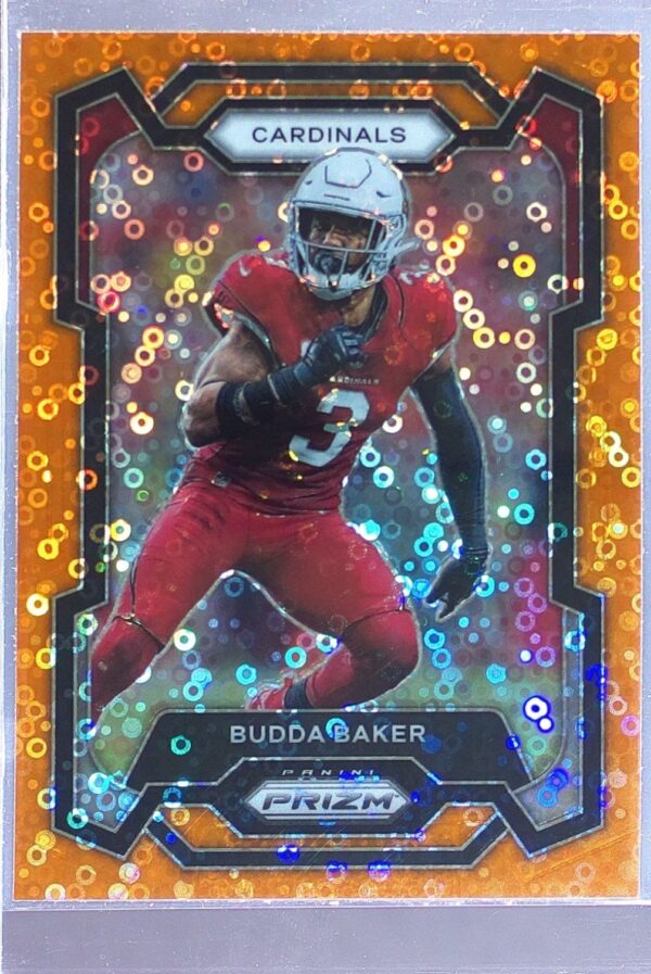 2023 Prizm Budda Baker Orange Disco #2 Cardinals