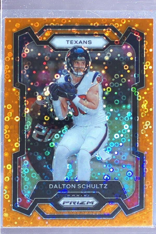 2023 Prizm Dalton Schultz Orange Disco #115 Texans