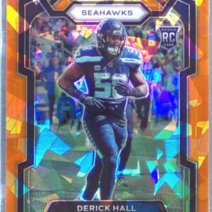 2023 Prizm Derick Hall Orange Ice RC #388 Seahawks