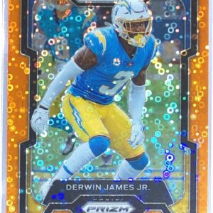 2023 Prizm Derwin James Jr. Orange Disco #155 Chargers