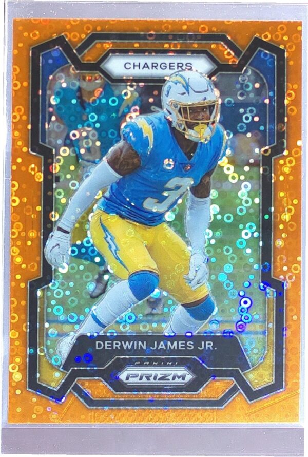 2023 Prizm Derwin James Jr. Orange Disco #155 Chargers