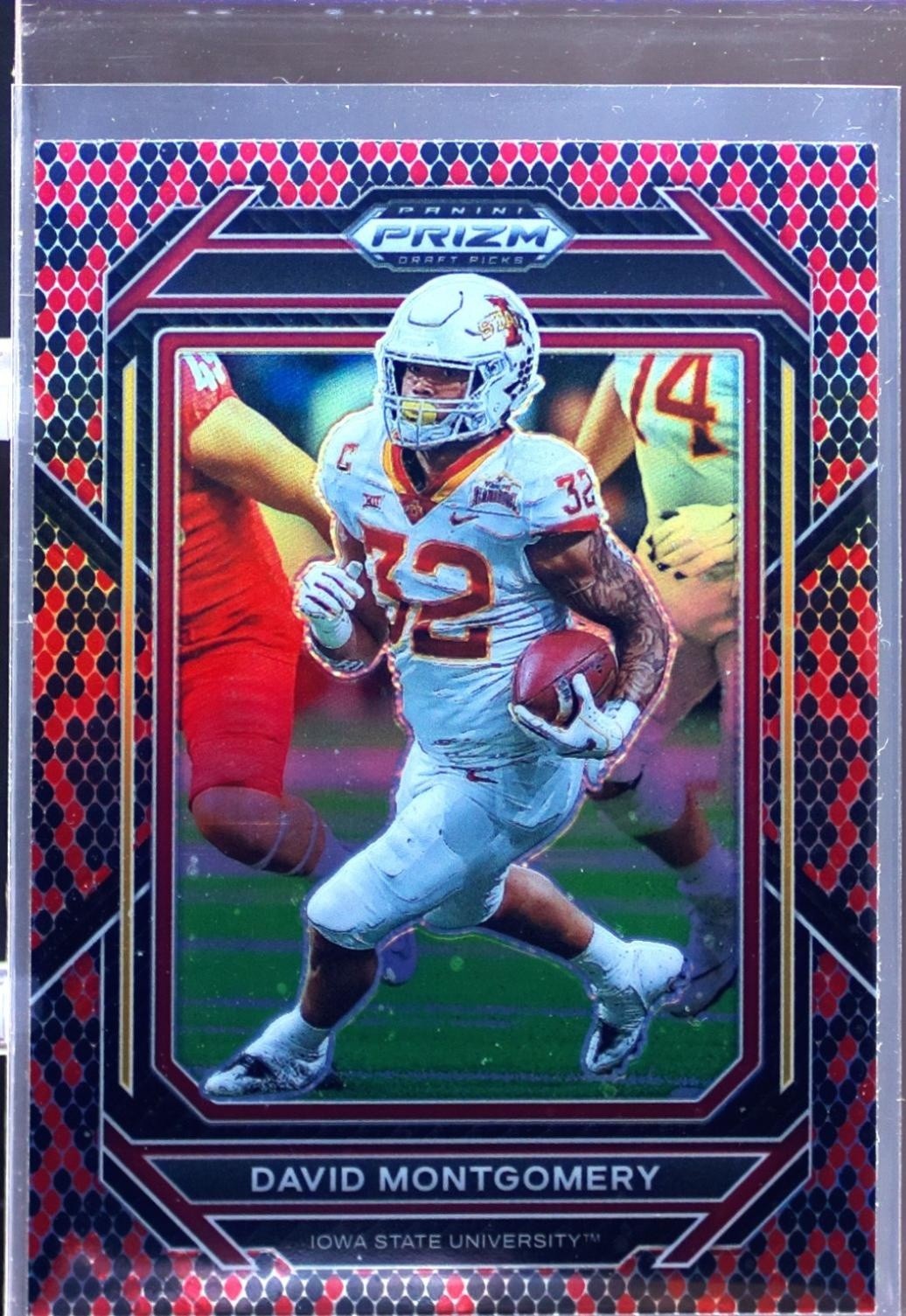 2023 Prizm Draft Picks David Montgomery Prizms Snakeskin #25 Cyclones