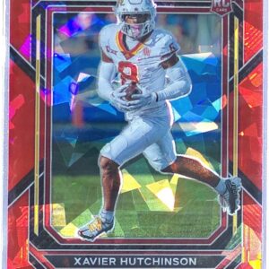 2023 Prizm Draft Picks Xavier Hutchinson Prizms Red Ice RC #153 Cyclones