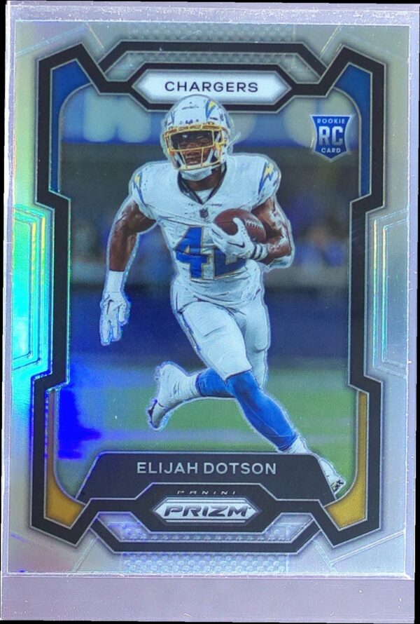 2023 Prizm Elijah Dotson Silver RC #352 Chargers