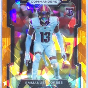 2023 Prizm Emmanuel Forbes Orange Ice RC #399 Commanders