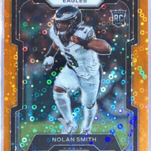 2023 Prizm Nolan Smith Orange Disco RC #382 Eagles