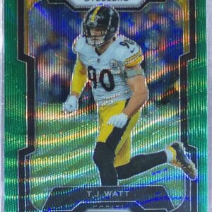 2023 Prizm T.J. Watt Green Wave #254 Steelers