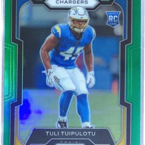 2023 Prizm Tuli Tuipulotu Green RC #354 Chargers