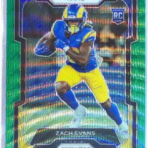 2023 Prizm Zach Evans Green Wave RC #359 Rams