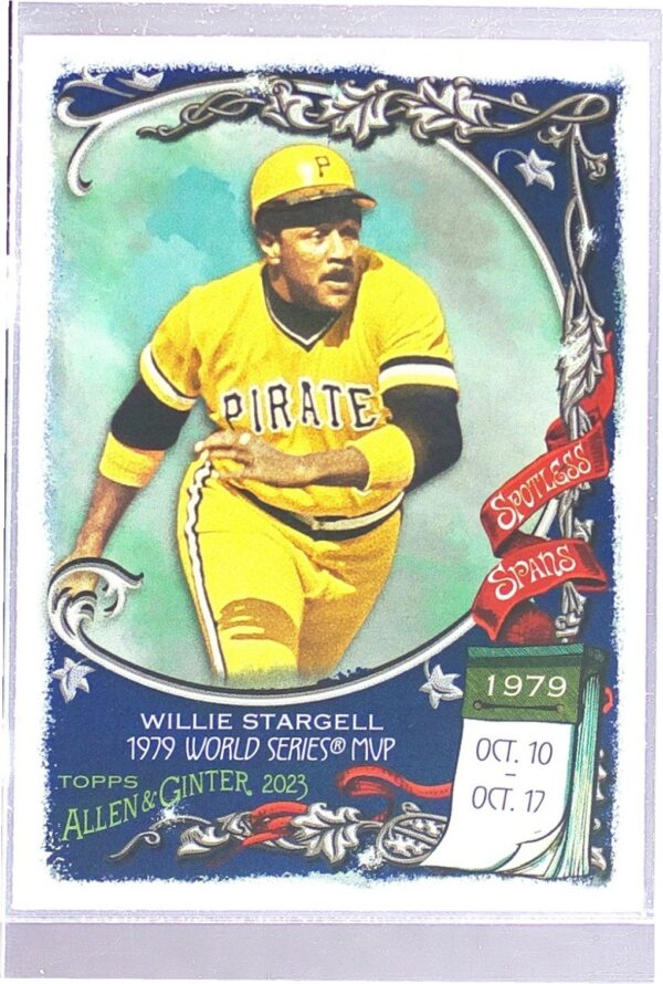 2023 Topps Allen & Ginter Willie Stargell #SS-47 Pirates Spotless Spans