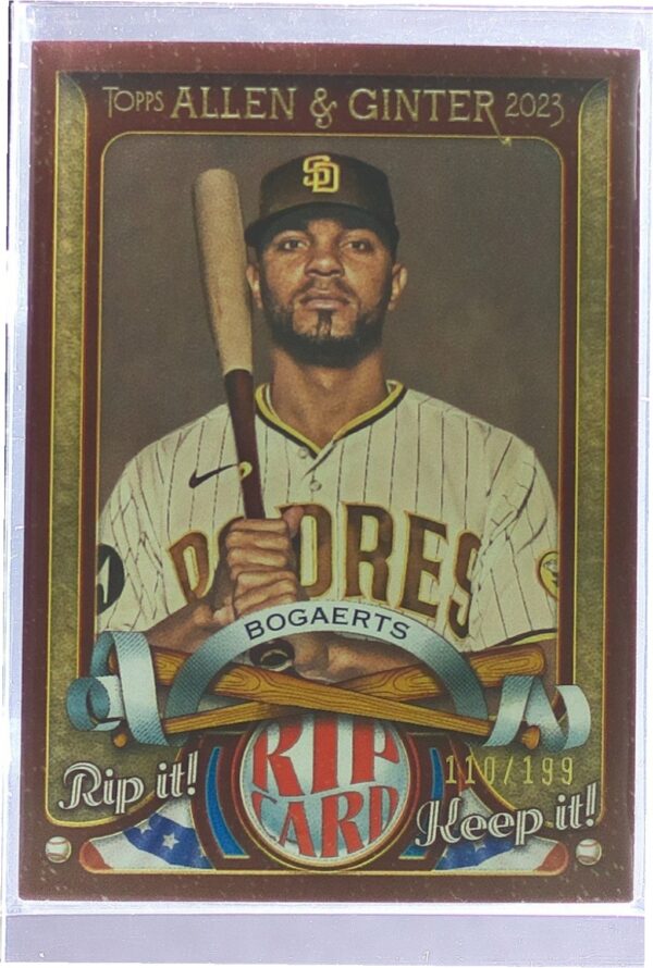 2023 Topps Allen & Ginter Xander Bogaerts /199 #RC-XB Padres A&G Rip Card Ripped