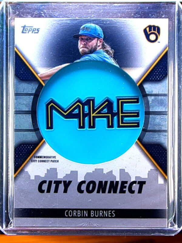 2023 Topps Corbin Burnes #CC-CB Brewers City Connect Commemorative Patch