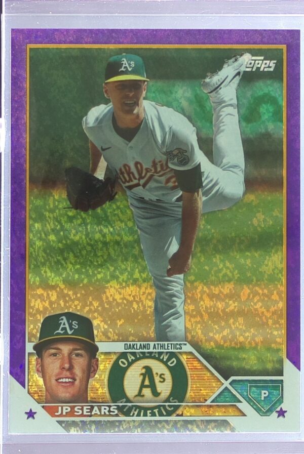 2023 Topps Update JP Sears Purple Foil #US323 Athletics