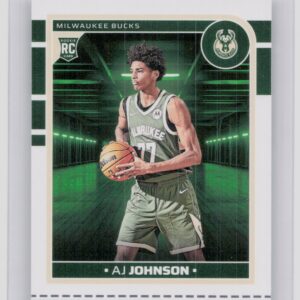 2024-25 Hoops AJ Johnson RC #253 Bucks
