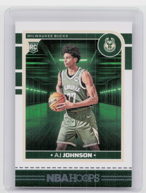 2024-25 Hoops AJ Johnson RC #253 Bucks