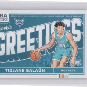 2024-25 Hoops Tidjane Salaun RC #7 Hornets Rookie Greetings