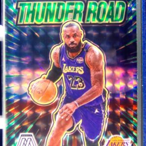 2024-25 Mosaic LeBron James #3 Lakers Thunder Road Mosaic Green