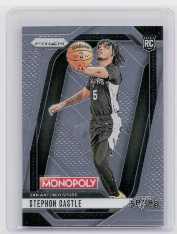 2024-25 Panini Prizm Monopoly Stephon Castle RC 75 Spurs