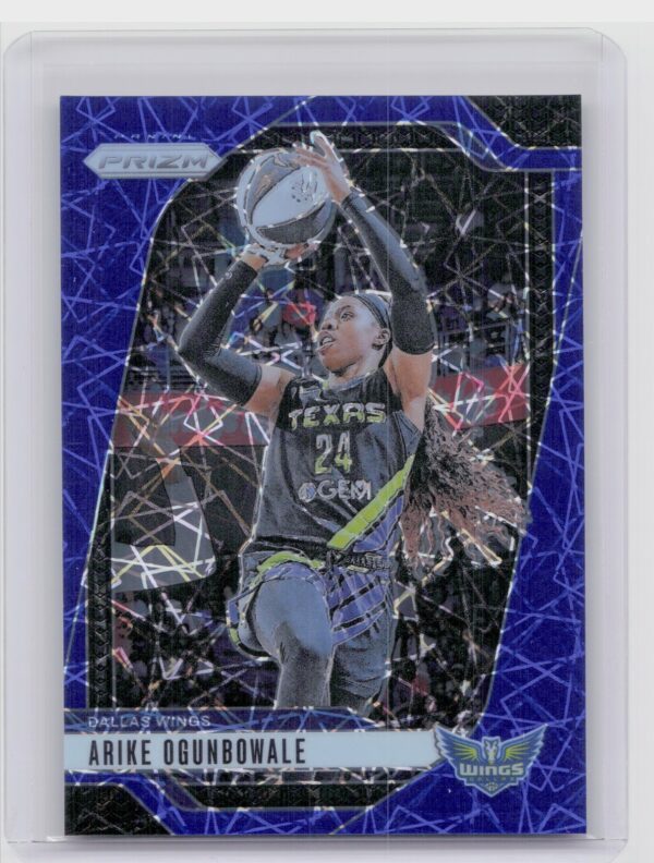 2024-25 Panini Prizm WNBA Arike Ogunbowale Blue Velocity Prizms #28 Wings