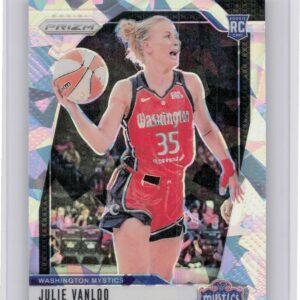 2024-25 Panini Prizm WNBA Julie Vanloo Ice Prizms RC #42 Mystics
