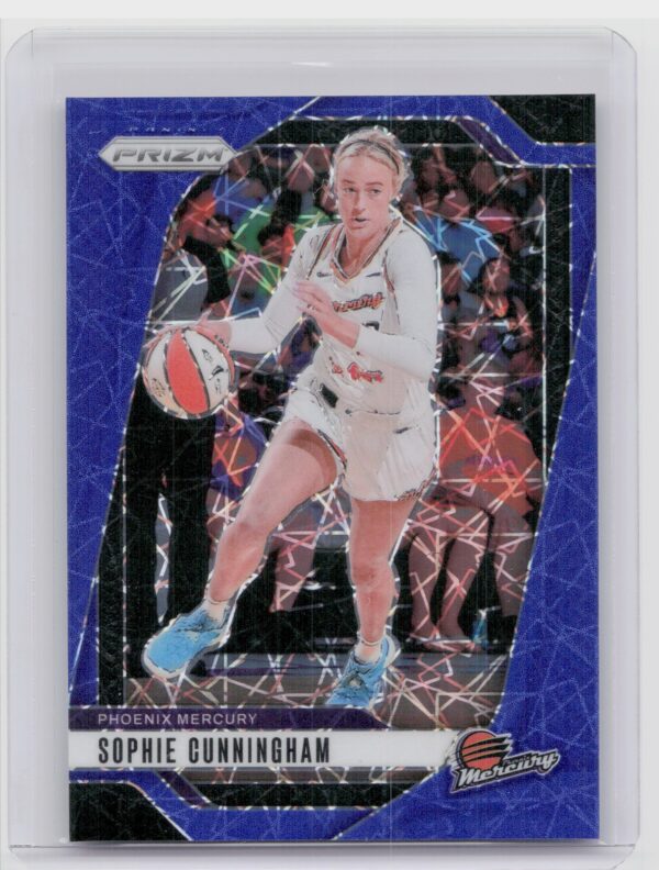 2024-25 Panini Prizm WNBA Sophie Cunningham Blue Velocity Prizms #117 Mercury