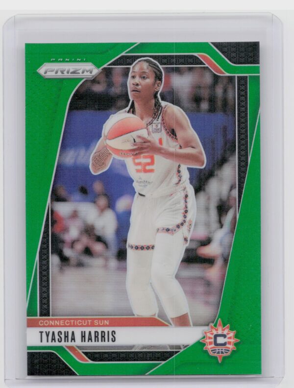 2024-25 Panini Prizm WNBA Tyasha Harris Green Prizms #102 Sun