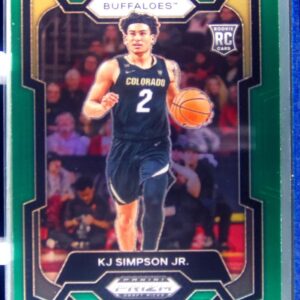 2024-25 Prizm Draft Picks KJ Simpson Jr. Prizms Green RC #93 Buffaloes