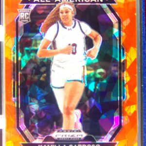 2024-25 Prizm Draft Picks Kamilla Cardoso RC #3 Gamecocks All American Orange