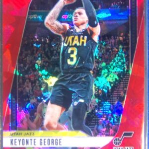 2024-25 Prizm Keyonte George Prizms Red Ice #87 Jazz