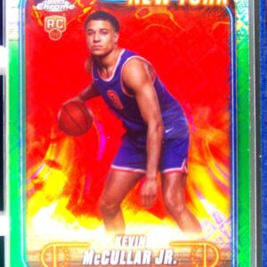 2024-25 Topps Chrome Kevin McCullar Jr. Topps Green Refractor RC #150 Knicks