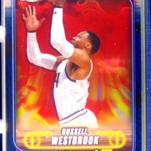 2024-25 Topps Chrome Russell Westbrook Blue Basketball Refractor #125 Nuggets