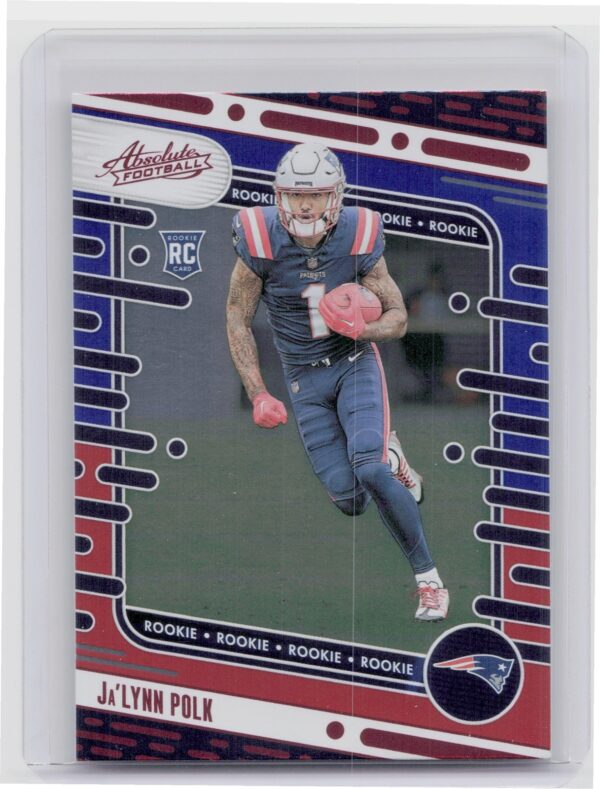 2024 Absolute Ja'Lynn Polk Red and Blue RC 137 Patriots
