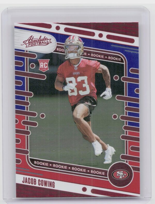 2024 Absolute Jacob Cowing Red and Blue RC #191 49ers
