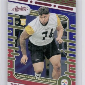 2024 Absolute Troy Fautanu Red and Blue RC 120 Steelers