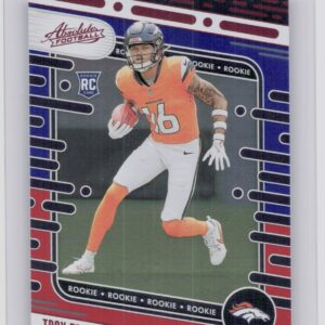 2024 Absolute Troy Franklin Red and Blue RC #178 Broncos