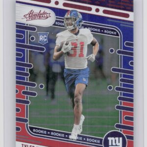 2024 Absolute Tyler Nubin Red and Blue RC #147 Giants