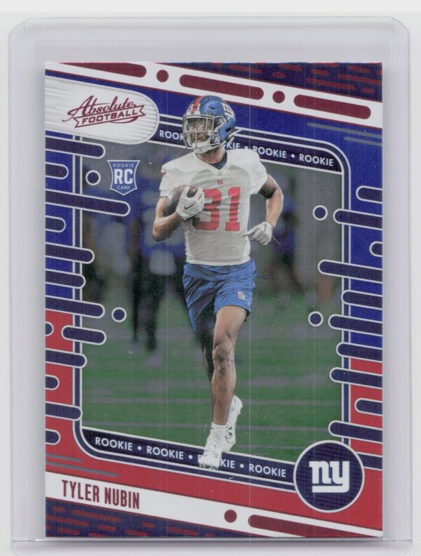 2024 Absolute Tyler Nubin Red and Blue RC #147 Giants