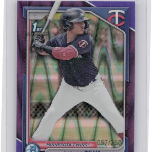 2024 Bowman Carlos Silva /250 #BCP-120 Twins Chrome Prospects Purple Refractors