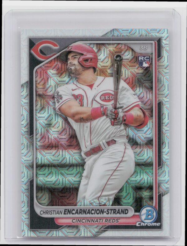 2024 Bowman Christian Encarnacion-Strand Chrome Mojo Refractors RC #79 Reds