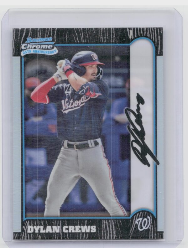2024 Bowman Chrome Dylan Crews #BC25-17 Nationals 1999 Bowman Chrome 25th Anni
