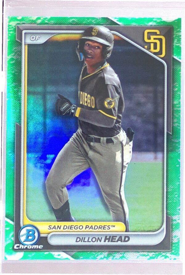 2024 Bowman Dillon Head #BCP-109 Padres Chrome Prospects Lunar Glow Refractors