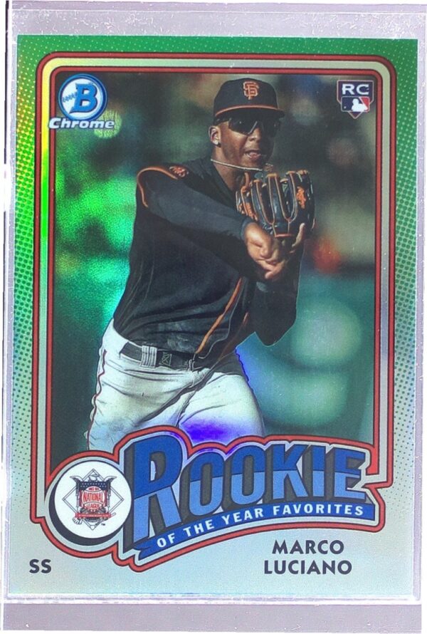 2024 Bowman Marco Luciano RC #ROY-11 Giants Rookie of the Year Favorites
