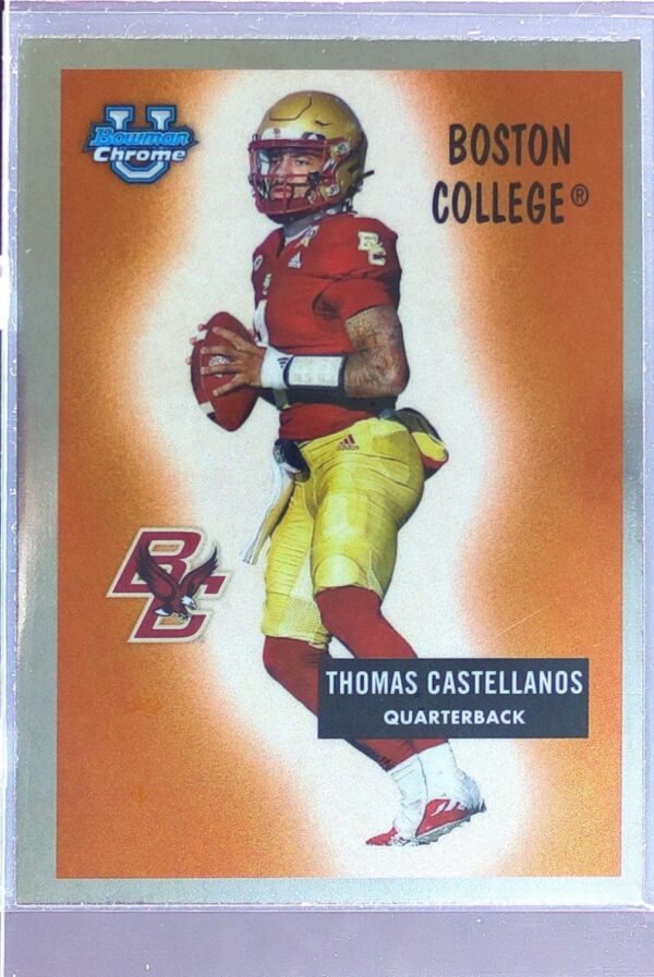 2024 Bowman University Chrome Thomas Castellanos #55B-11 Eagles 1955 Bowman